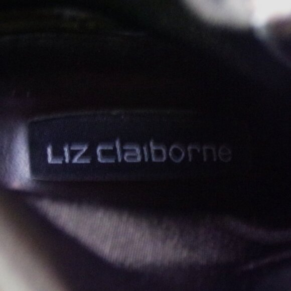 LIZ CLAIBORNE size 9M brown COLLINA mid-heel ankle boots leather uppers - Picture 12 of 15